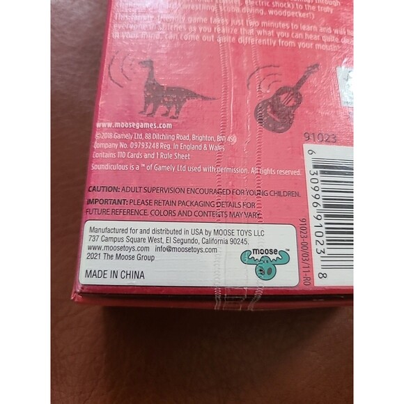 Soundiculous: Pocketsize Party Card Game of Sounds by Moose Games Sealed Box - Picture 5 of 7